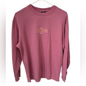 Nike Sportswear Phoenix Fleece Oversized Crew-Neck Sweatshirt Women’s Small Pink